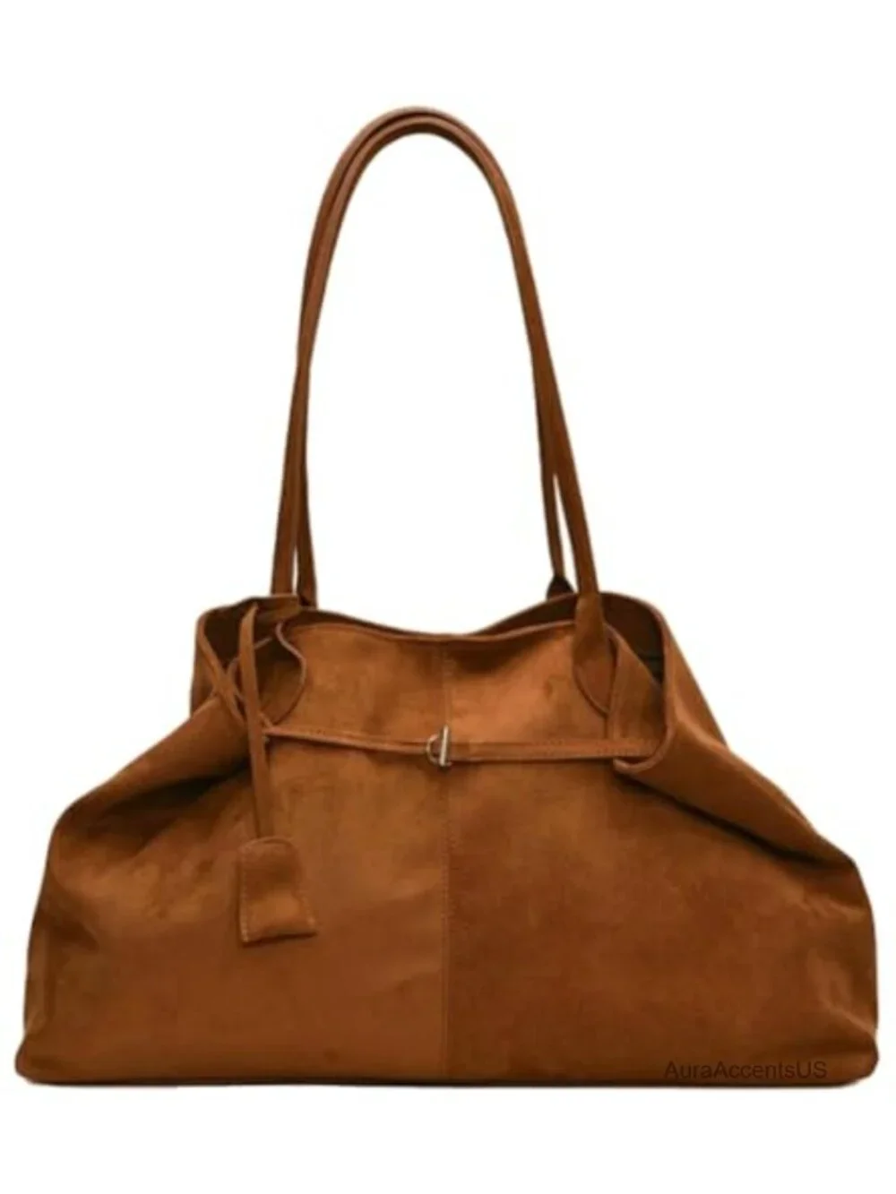 Oversized Suede Tote Handbag Top Handle Satchel Purse Women Office College